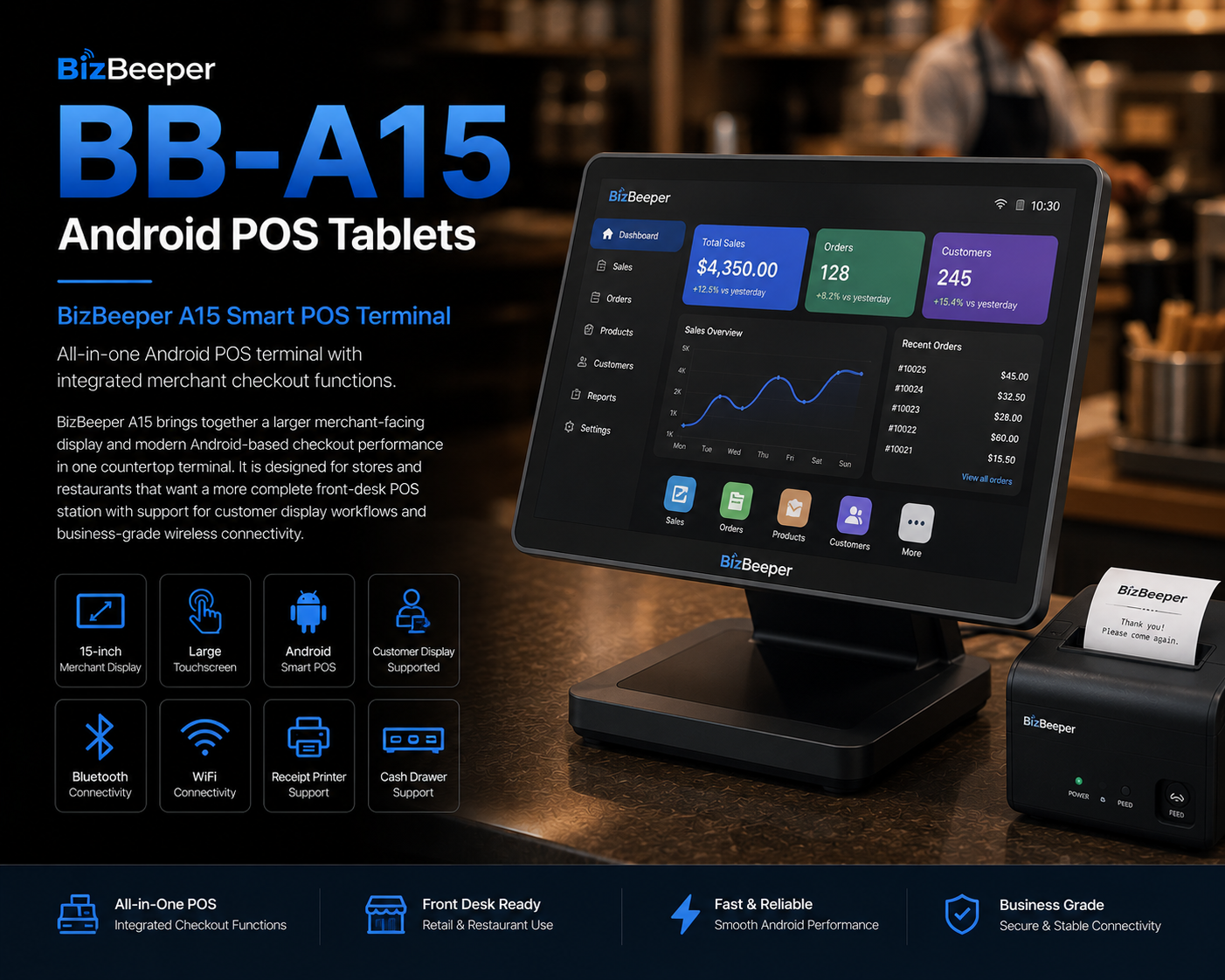 BizBeeper A15 Smart POS Terminal