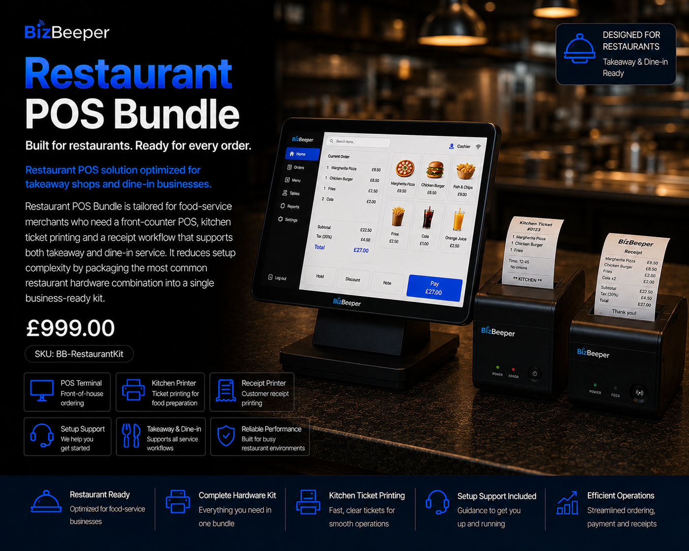 BizBeeper Restaurant POS Bundle