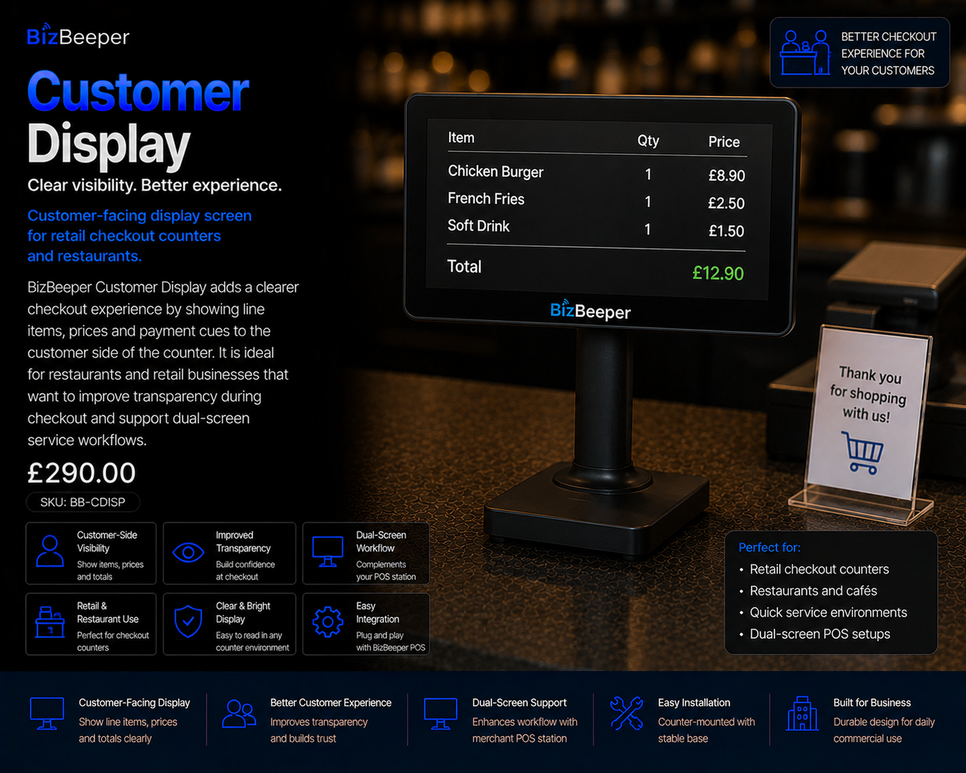 BizBeeper Customer Display